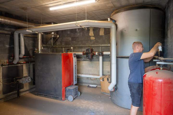 Installation de système de chauffage Riscle